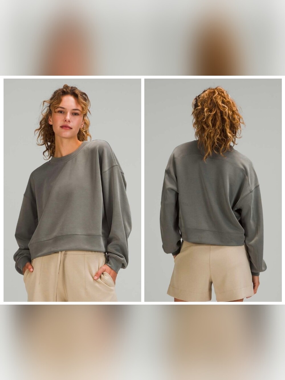 Lululemon Perfectly Oversized Cropped Crew *Softstreme